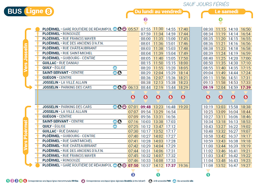 horaires ligne 8. 2023 2024pdf